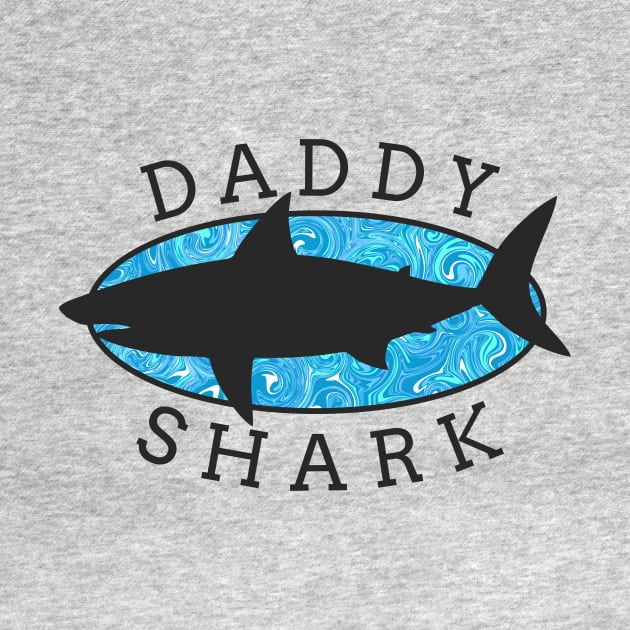 Daddy Shark - Blue Liquid by HartDesain